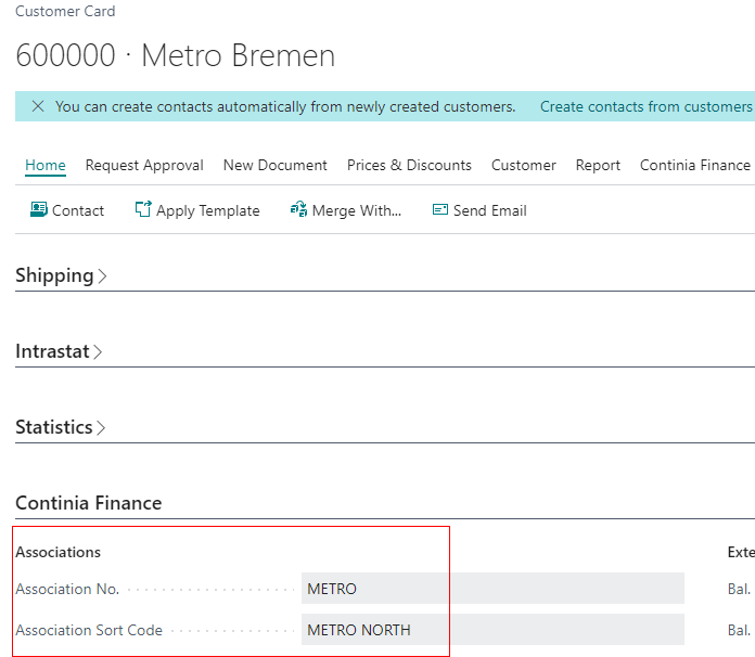 Associations Ext Application I