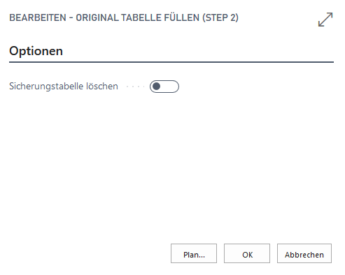 Optionen Step 2