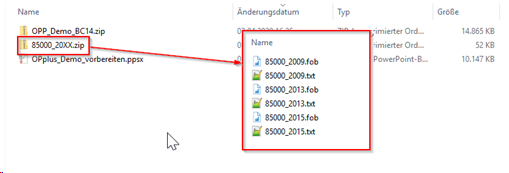 Export Kundendaten