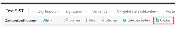 Einrichtung über OPplus Button