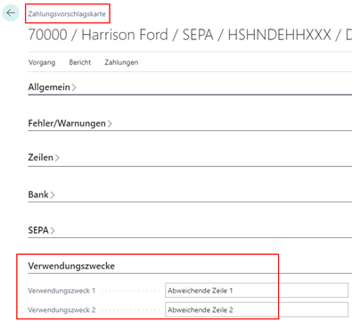 Abw. Verwendungszweckzeile ZV-Kopf