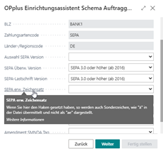 Tooltips im Assistenten