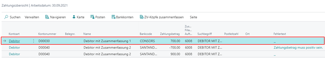 Übersicht nach Zusammenfassung