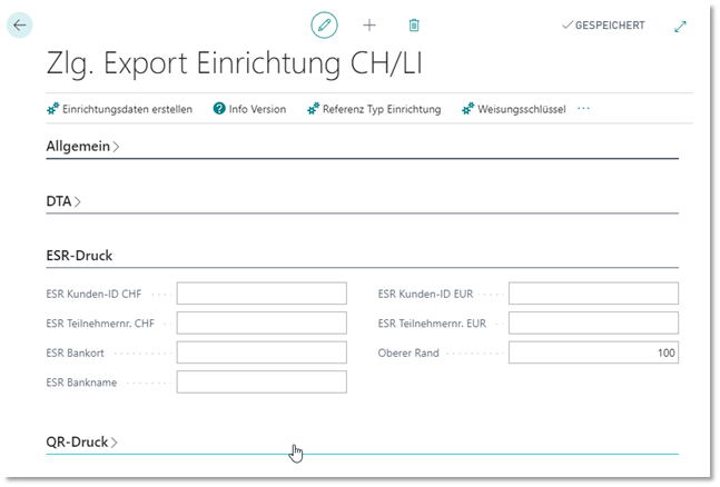 Register ESR Druck