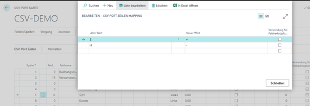 CSV Port Mapping