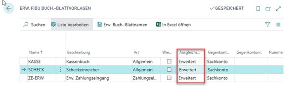 Ausgleichsmethode in den Erw. Vorlagen