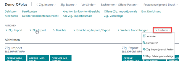 Zlg. Import Journal Archiv Rollencenter