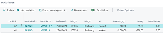 MwSt. Posten