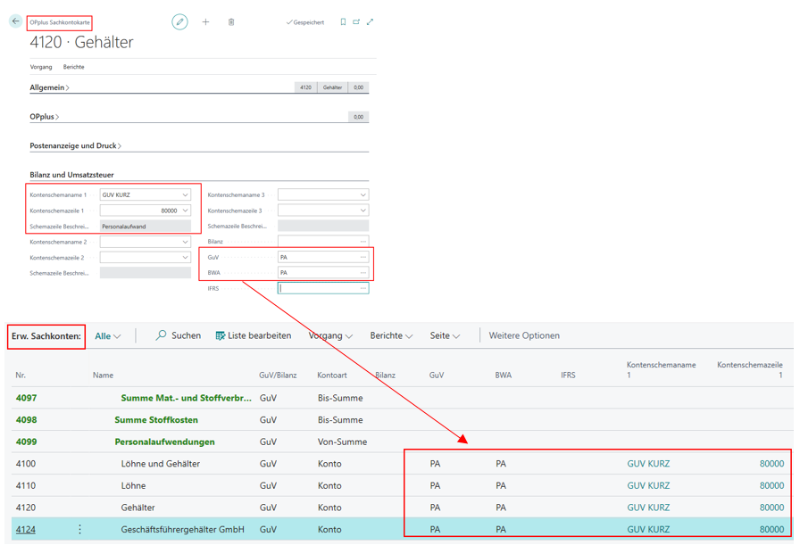Erw. Sachkontenübersicht