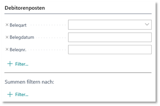 Kreditor - Offene Posten Debitorenposten