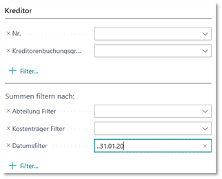 Kreditor - Offene Posten Debitor