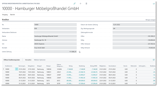 Offene Kreditorenposten