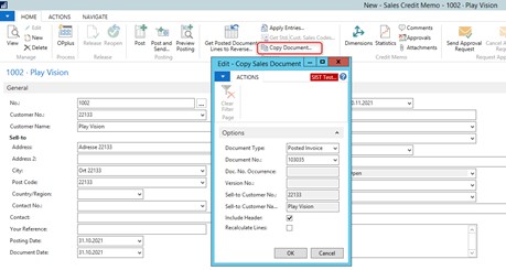 Copy Sales Document