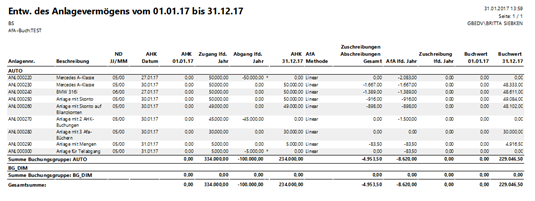 Development of Fixed Asset Report