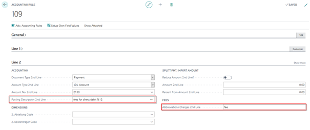 Fee Setup