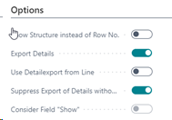 Options to set