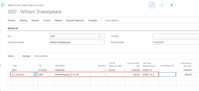 Sales Doc. with Purchase