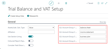 Acc. Group Caption Setup