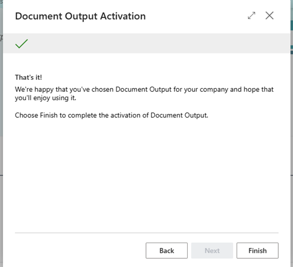 Completed activation guide